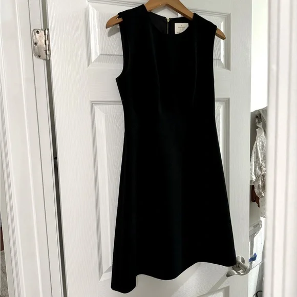 navy blue dress for baby girl Kate Spade Plaza Tweed Fit and Flare Dress, Black main image 0